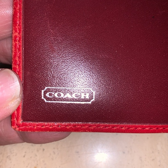 Vintage authentic coach, red wallet - Picture 4 of 13